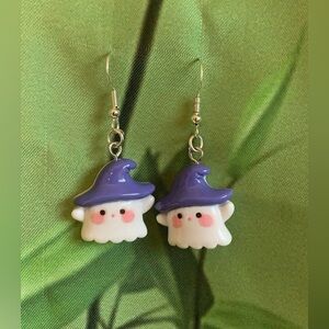 !!HANDMADE WITCHY GHOST EARRINGS!!